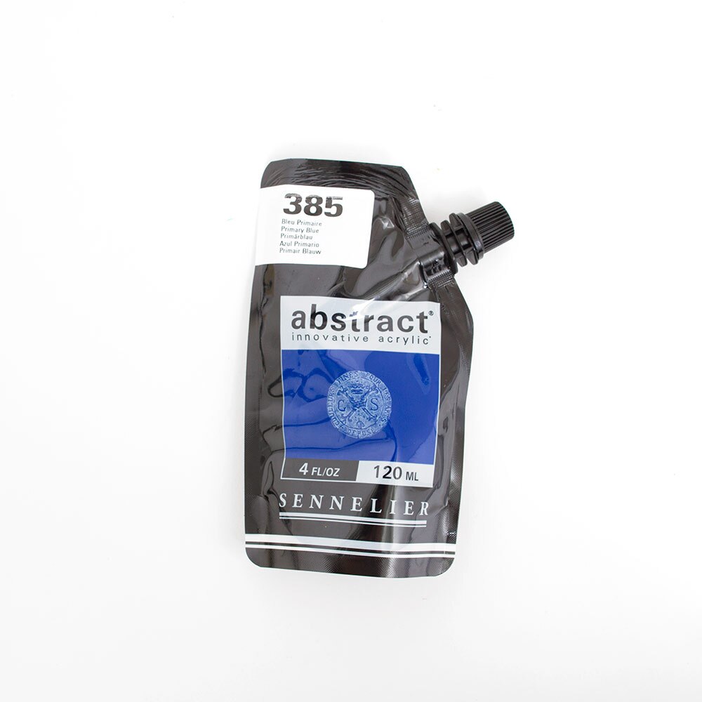 Abstract, Acrylic, Satin Paint, 120ml, Primary Blue